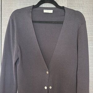 Balenciaga Silk Blend Black Cardigan